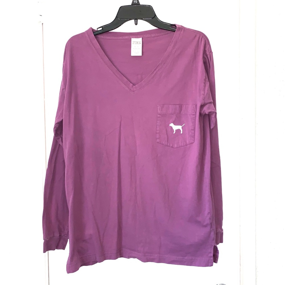 CUTE PINK V NECK